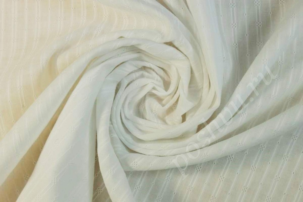 Блузочная ткань белого оттенка