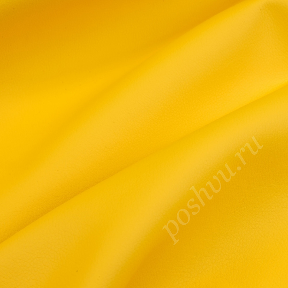 Кожа искусственная LIRA желтого цвета