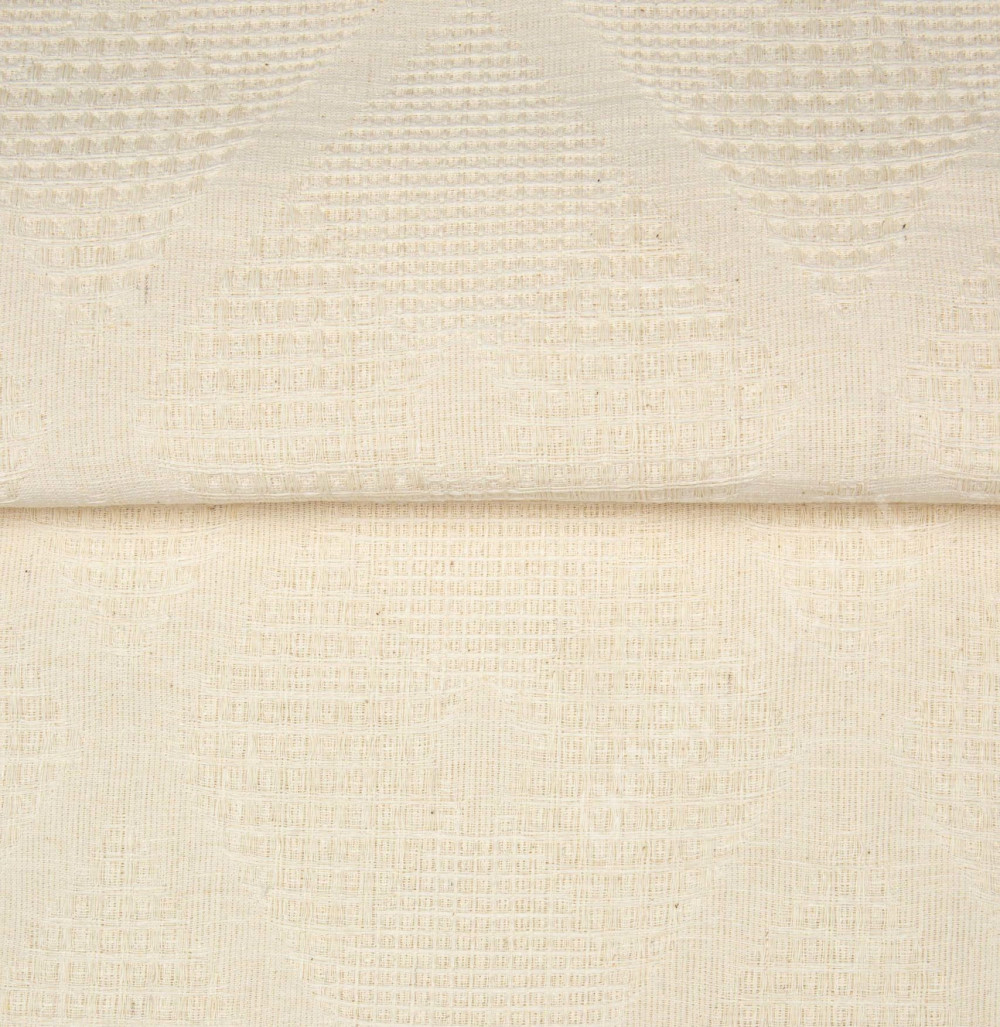 Ткань декоративная жаккард молочного цвета, ш.290см