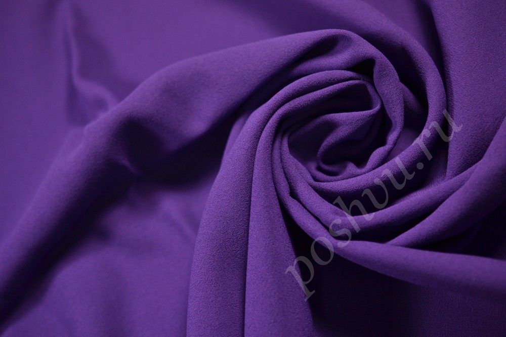 Ткань креп Фиолетовые фиалки