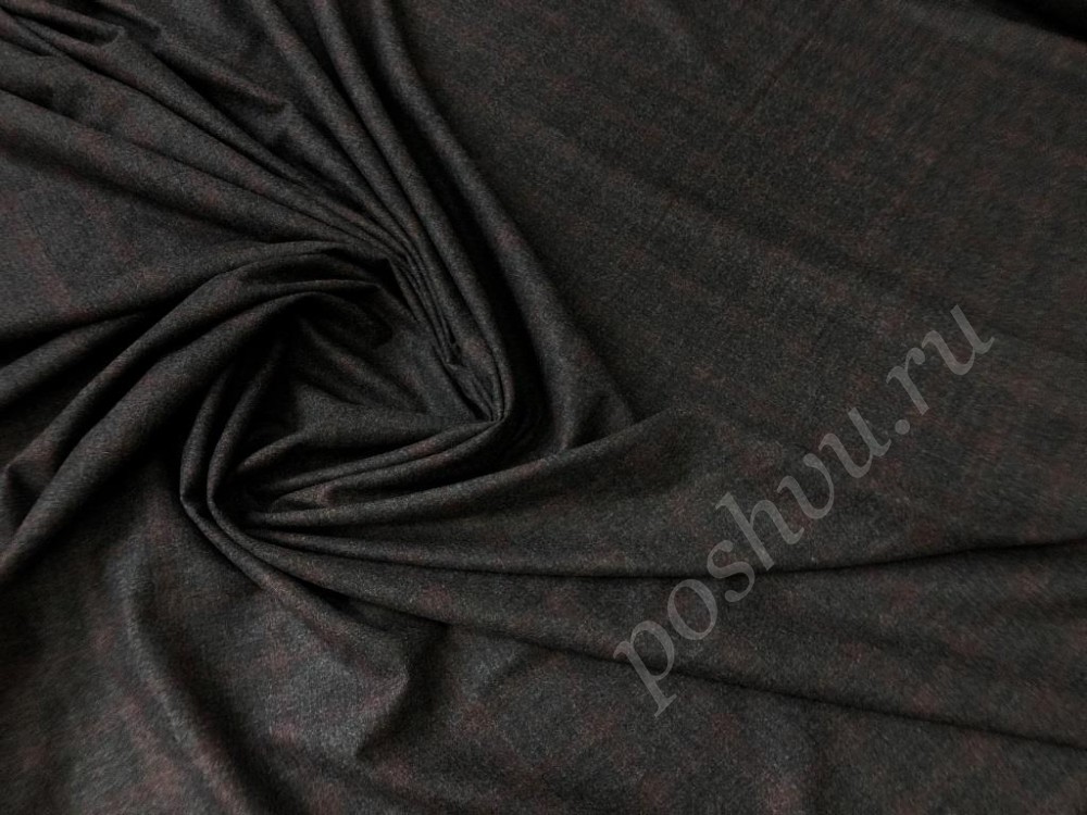 Фланелевая костюмная ткань в коричневых тонах