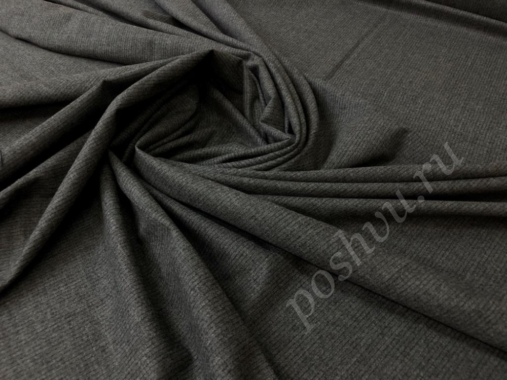 Фланелевая костюмная ткань в серых тонах