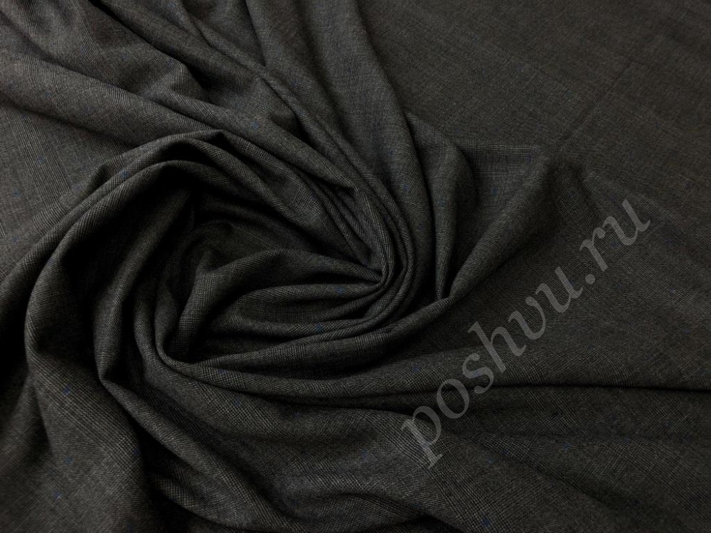 Фланелевая костюмная ткань серого цвета