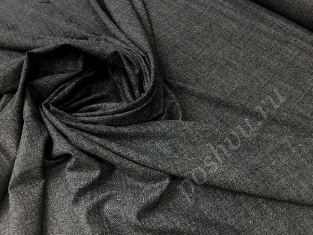 Фланелевая костюмная ткань светло-серого оттенка