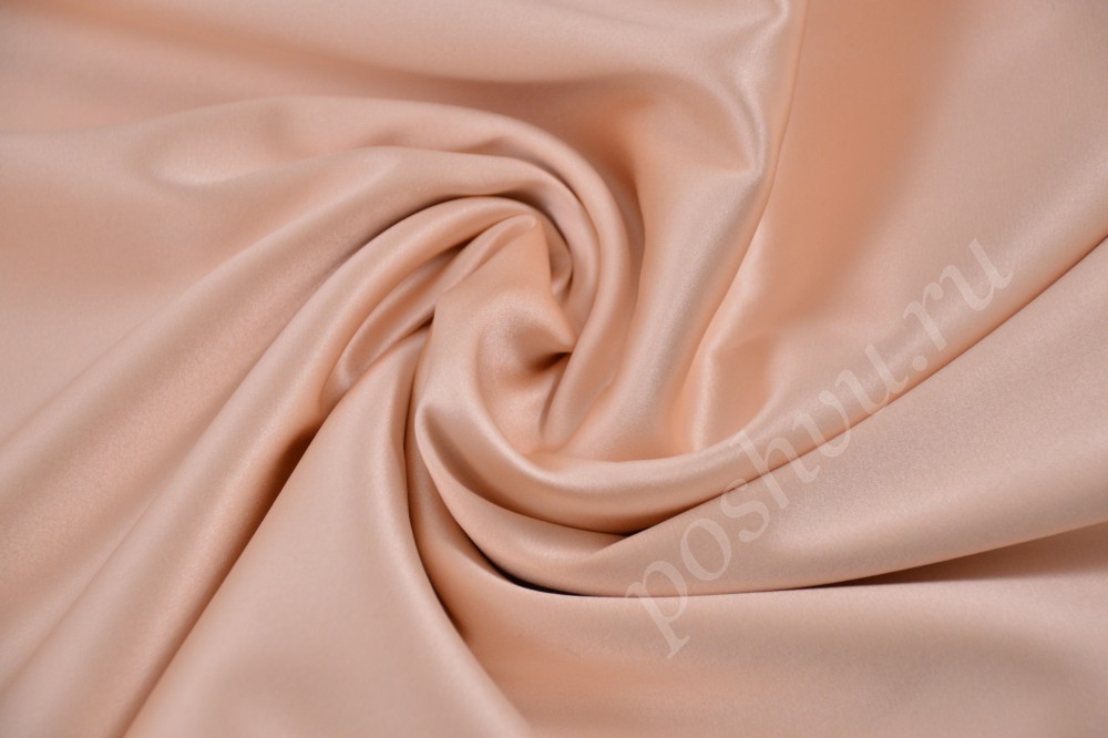 Неординарная шёлковая ткань нежного пепельно-розового оттенка
