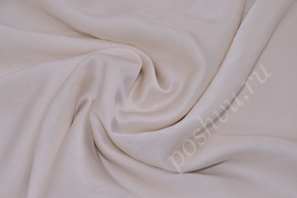 Нежная шёлковая ткань изысканного белого цвета