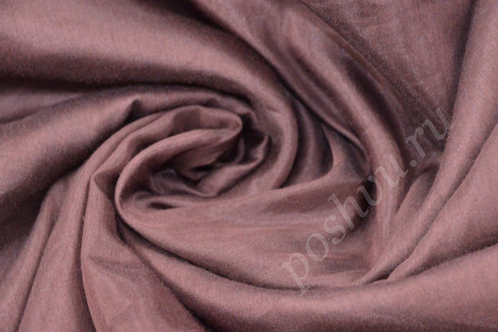 Стильная шёлковая ткань оттенка чёрного шоколада