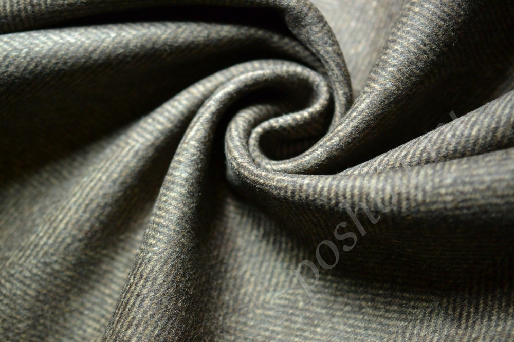 Ткань пальтовая песочно-серого оттенка