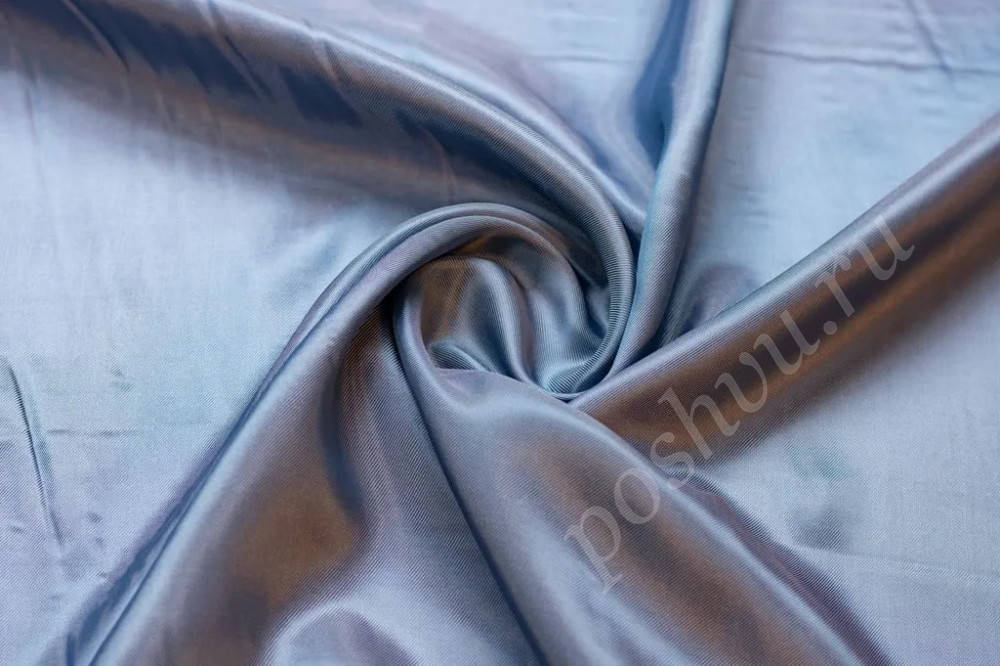 Подкладочная ткань серо-голубого цвета