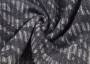 Строгая костюмная ткань насыщенного серого цвета с узором в светлых тонах