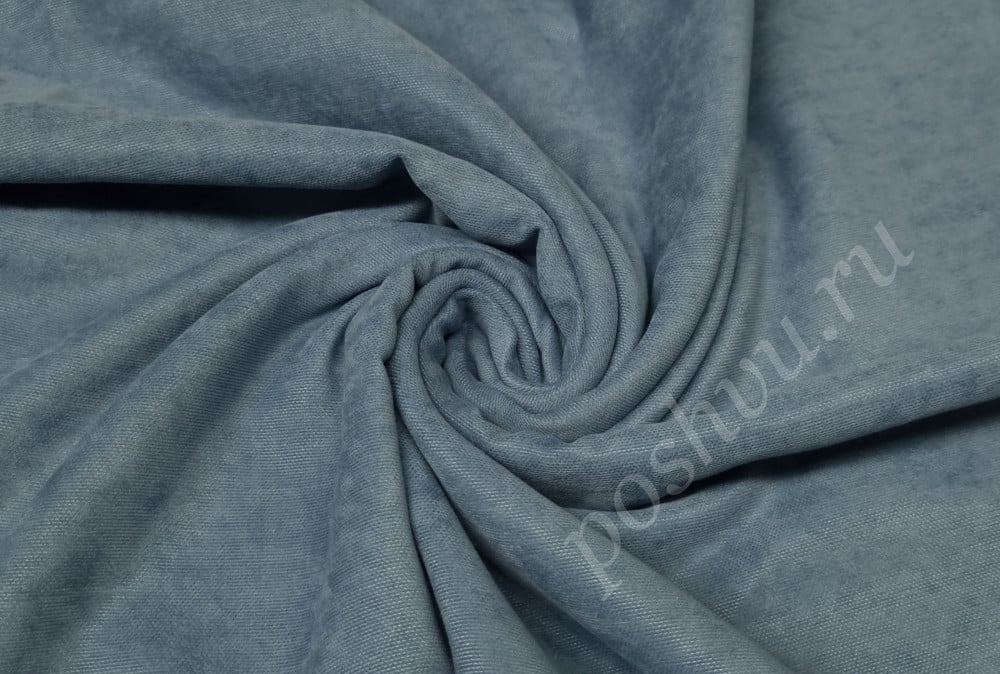 Портьерная ткань Канвас, цвет морской волны, 300 см