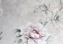 Ткань для штор саржа TWISTER JOLIE розы на светло-розовом фоне (раппорт 60х69см)