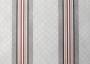 Ткань для штор саржа TWISTER JOLIE серо-розовые полосы на бежевой сетке (раппорт 14х22см)