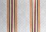 Ткань для штор саржа TWISTER JOLIE желто-розовые полосы на серой сетке (раппорт 14х22см)