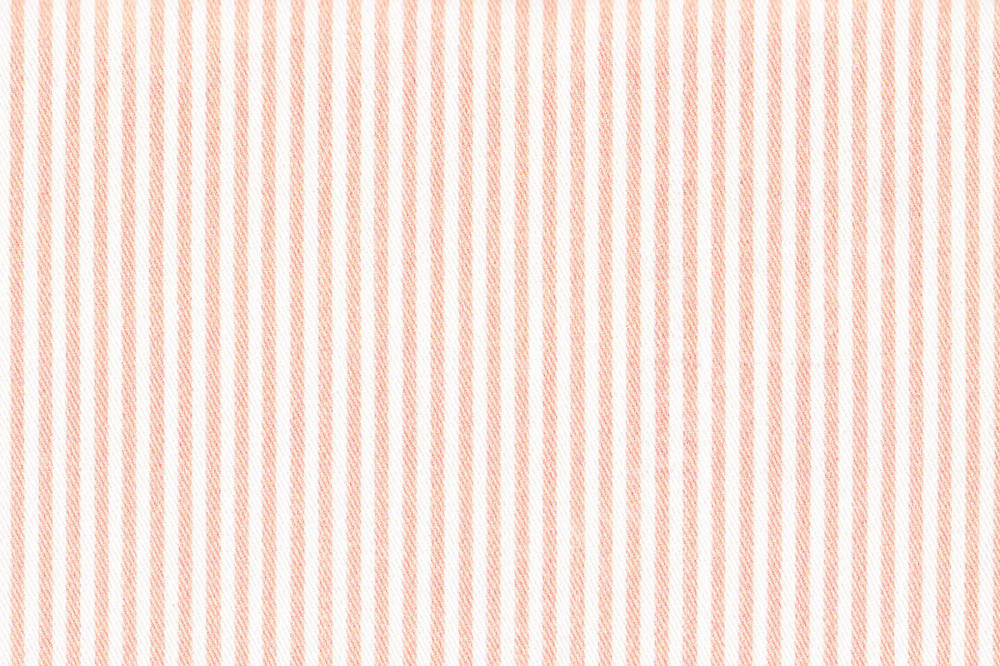 Ткань для штор саржа TWISTER TIFFANY коралловые, белые полосы шириной 0,5см