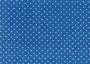 Ткань для штор саржа TWISTER TIFFANY мелкий белый горошек на синем фоне (раппорт1х1см)