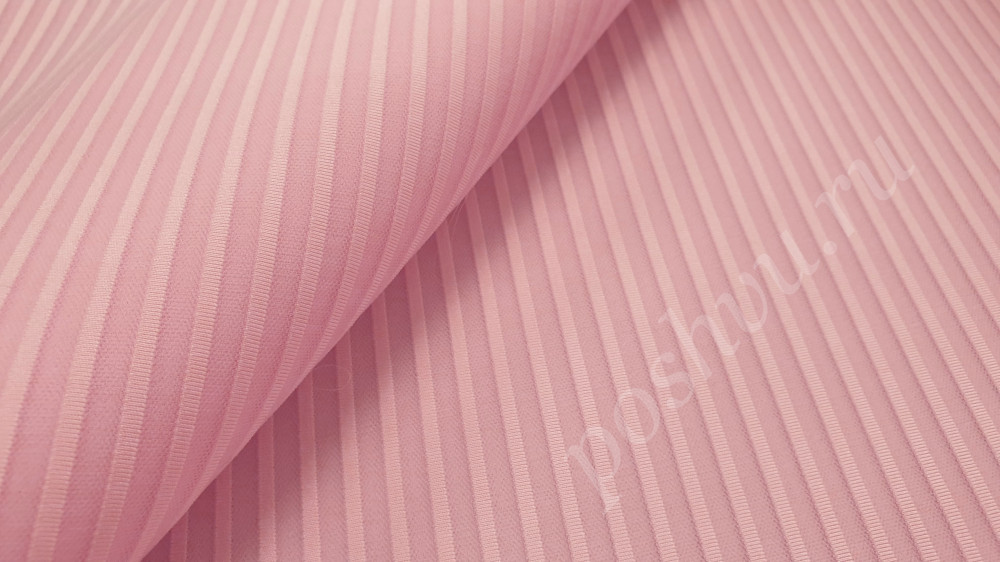 Ткань неопрен Stripe розового цвета