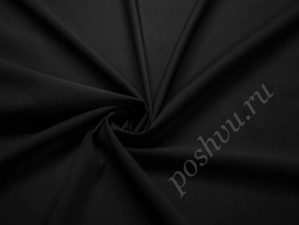 Сорочечная ткань черного цвета (118г/м2)
