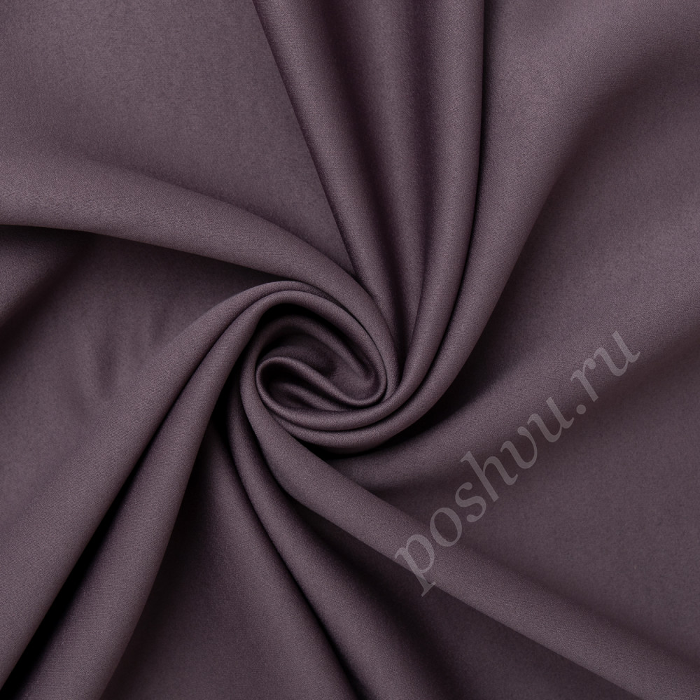 Портьерная ткань блэкаут BRUNO фиолетового цвета, выс.300см
