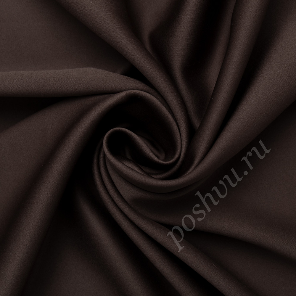 Портьерная ткань блэкаут BRUNO коричневого цвета, выс.300см