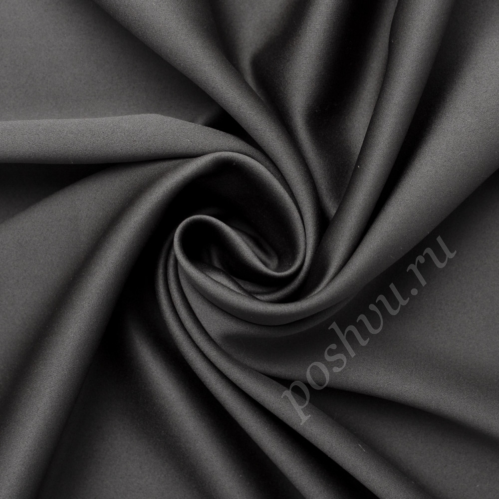 Портьерная ткань блэкаут BRUNO серого цвета, выс.300см