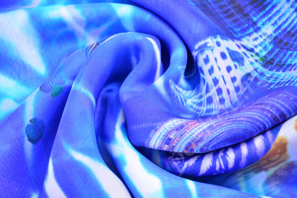 Изысканная шёлковая ткань с морскими мотивами от Anna Rachele