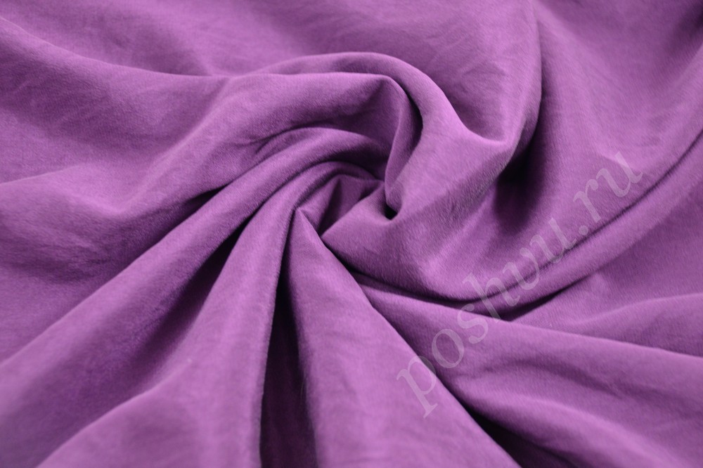 Шикарная шёлковая ткань приглушённого фиолетового оттенка