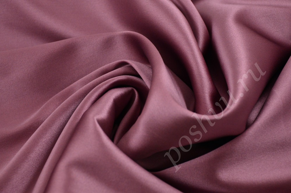 Женственная шёлковая ткань оригинального грязно-розового цвета