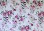 Ткань для штор саржа TWISTER CANTERBURY букетики цветов цвета фуксии стиле акварель (раппорт 21х23см)
