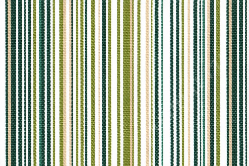 Мебельная ткань жаккард OUT OF MIND тонкие полоски в зеленых тонах