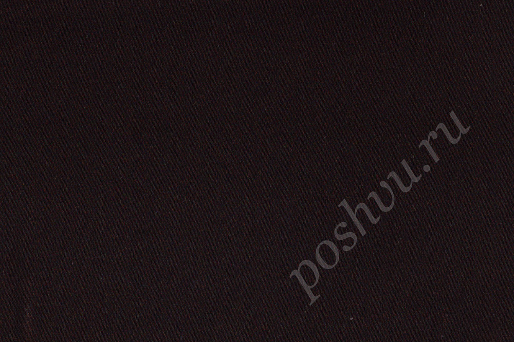Портьерная ткань сатин атласный RASO SILVANA однотонная угольного цвета