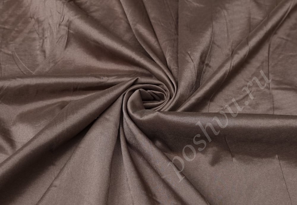 Ткань сорочечная (бенгалин), цвет коричневый