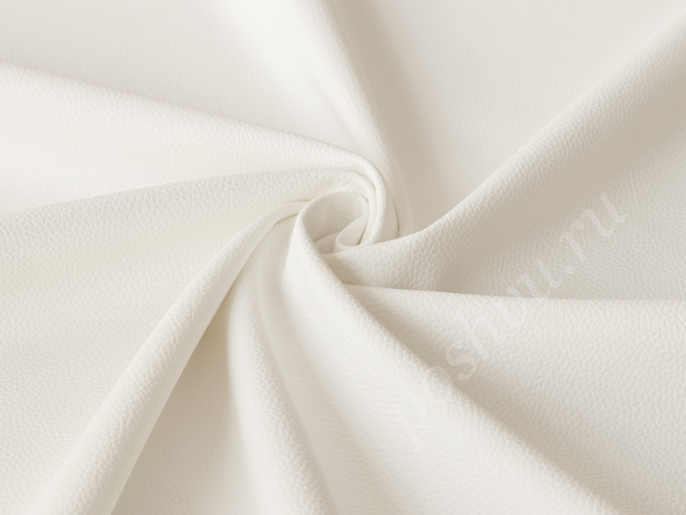 Мебельная ткань искусственная кожа DISCOVERY белого цвета 480г/м2