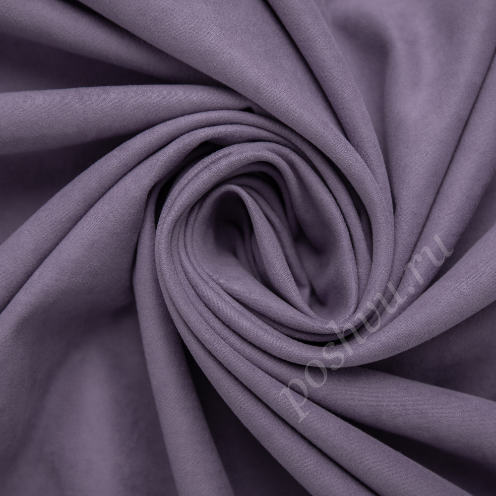 Портьерная ткань нубук CELSO лилового цвета, выс.300см