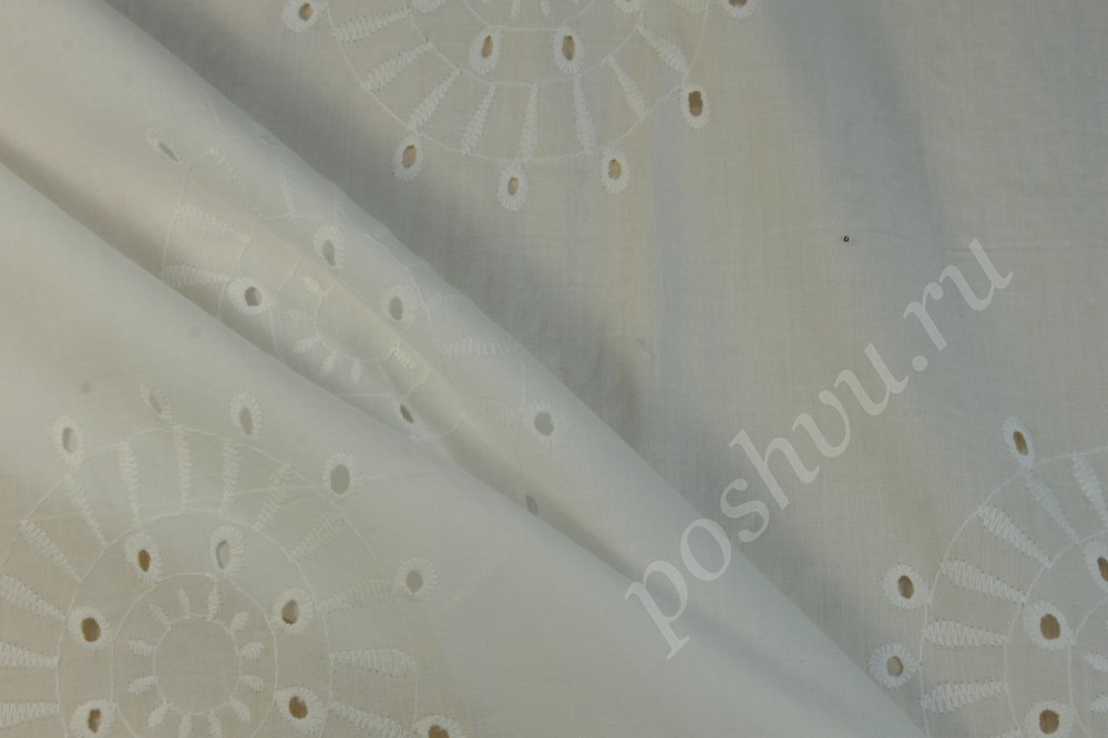 Ткань шитье Max Mara белого оттенка
