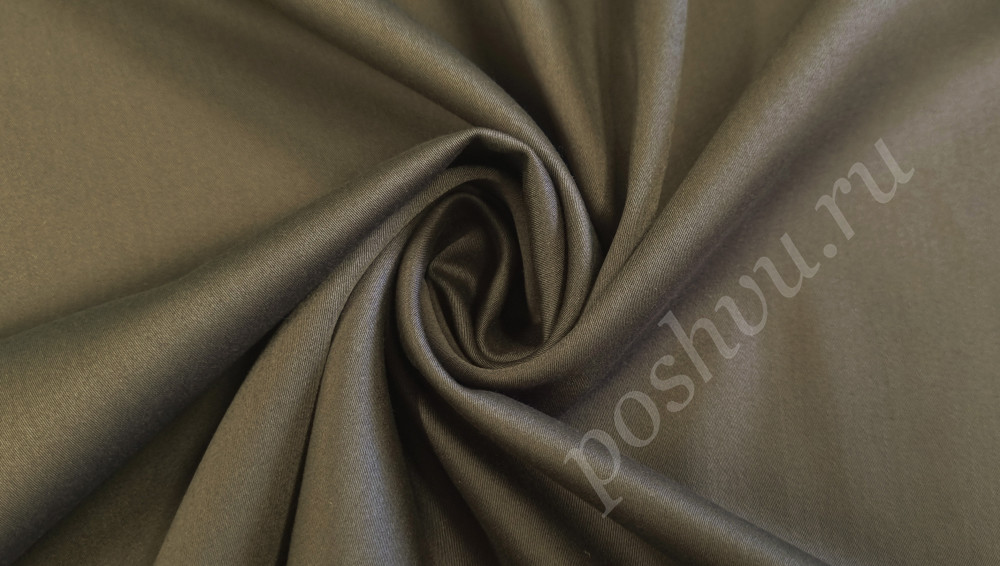 Ткань плательно-костюмная однотонная, цвет серый