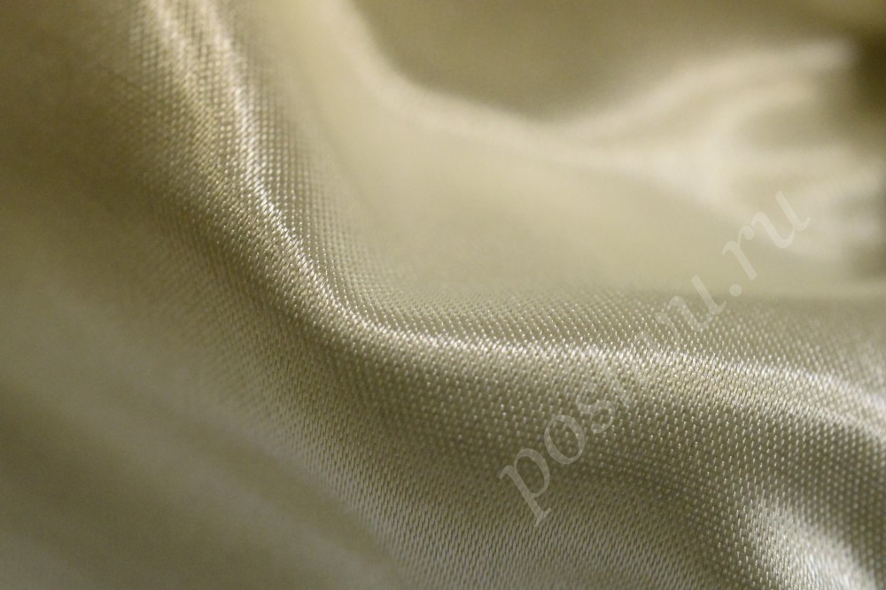 Ткань для штор портьерная белого оттенка с блеском