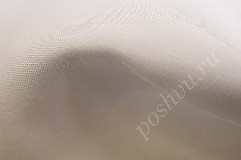 Ткань для штор портьерная белого оттенка