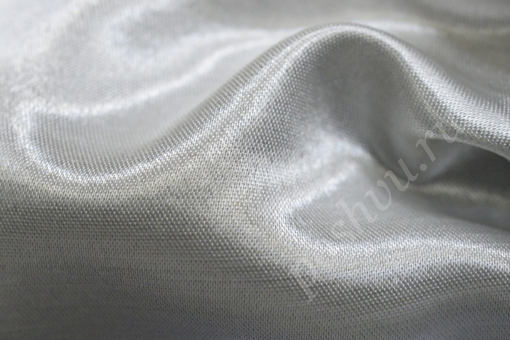 Ткань для штор портьерная перламутрово-серого оттенка
