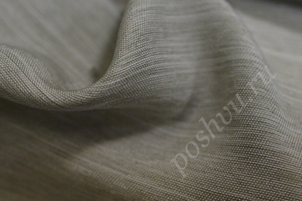 Ткань для штор портьерная серо-белого оттенка