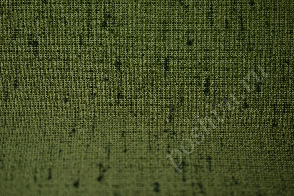 Костюмная ткань оттенка хаки с зелеными вкраплениями