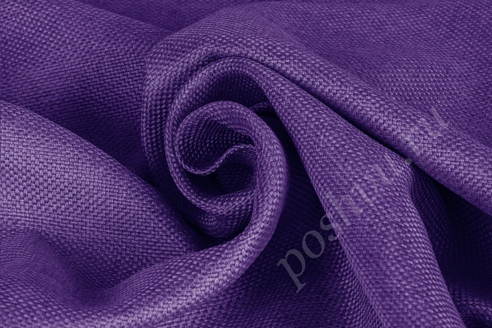Портьера Блэкаут под рогожку светло-фиолетового цвета