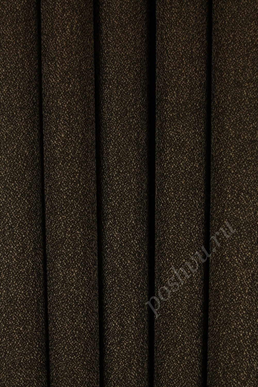 Портьерная ткань Kamelia однотонная Темно-коричневая