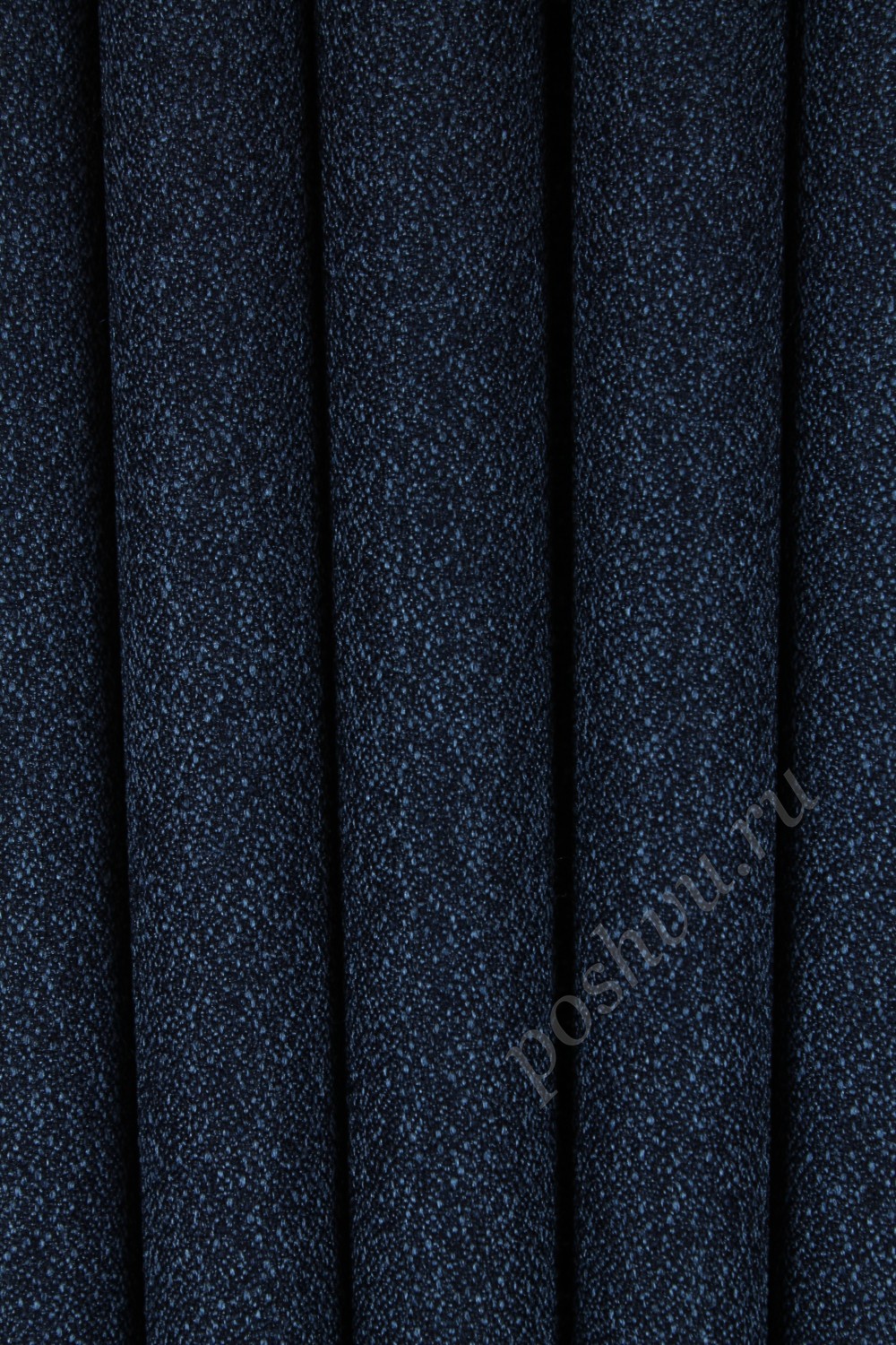 Портьерная ткань Kamelia однотонная Темно-синяя