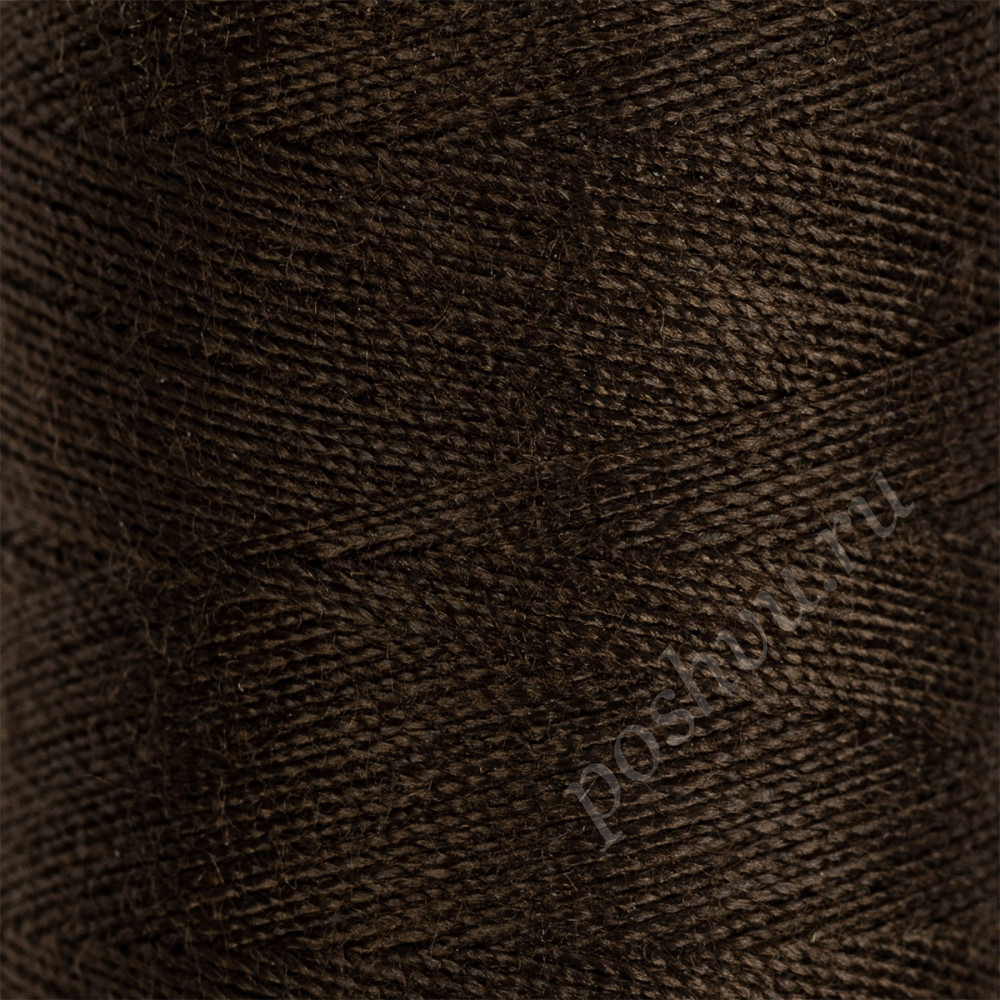 Швейные нитки (полиэстер) 40/2 "Gamma" 400я 365м, 1шт. №495 т.коричневый