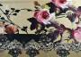 Шелковая ткань Antonio Marras кремового цвета в розах