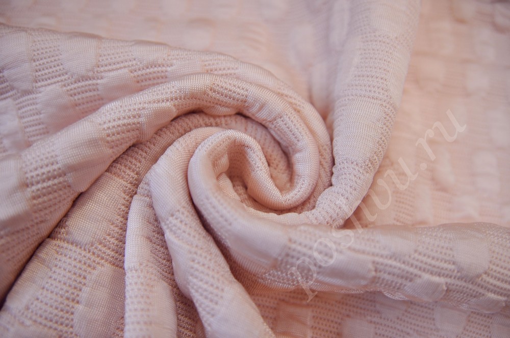 Трикотажная ткань нежно-розового оттенка