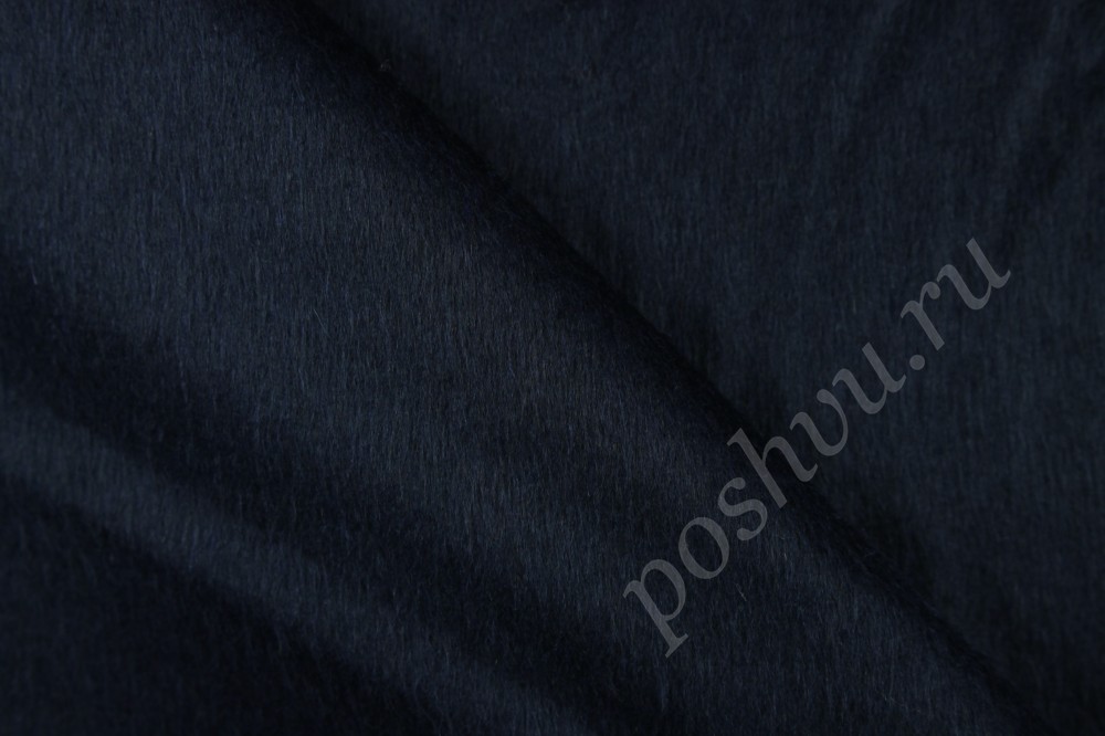Пальтовая ткань черно-синего оттенка Max Mara