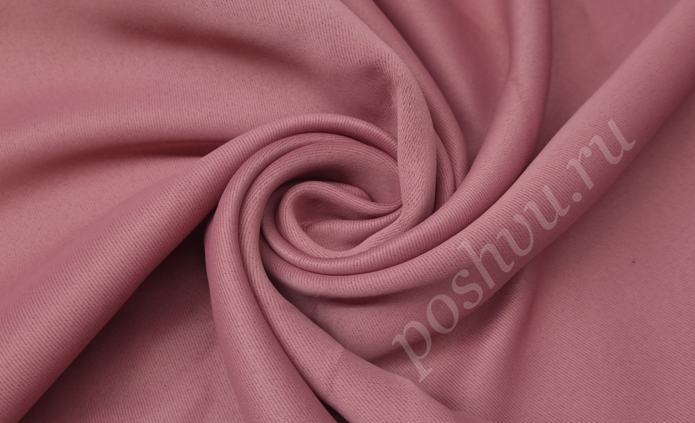 Портьера Блэкаут однотонный цвет темно-розовый