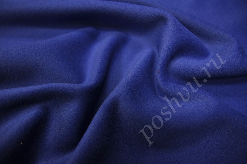 Пальтовая ткань Синего оттенка